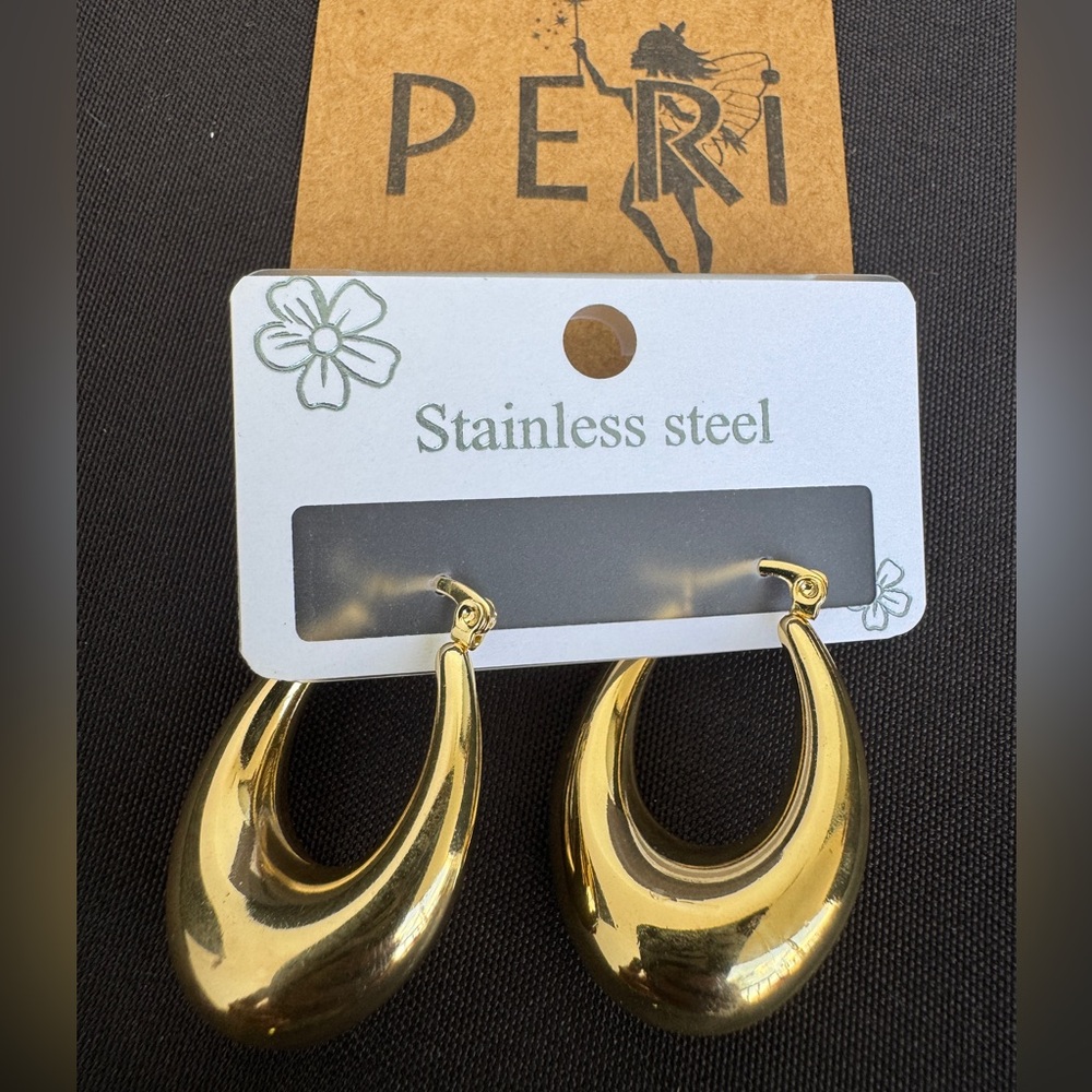 PERI’S Stainless Steel Gold Earrings